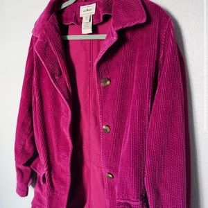 LL Bean Plum Corduroy Jacket